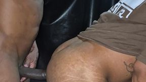 bahian bottom gives it up & struggles on skinny hung black monster cock – raw pain & pleasure