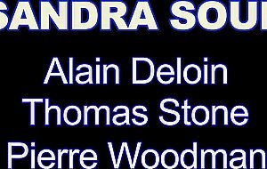 Woodmancastingx, sandra soul, intense threesome and nasty yellow rain