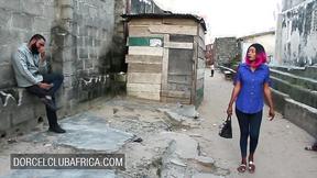 ”Lucky big black prick invited for hot sex by buxxom black bombshell babe”