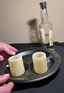 Solid frozen shot glasses made from 100% my own cum, I add tequila and a fresh load of cum and slurp down my own cum!! Delicious!!!