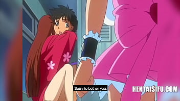 Sultry Asian teen gets gangbanged in bikini at anime hentai war