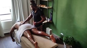Camera Captures Image of Bear Receiving Massage.