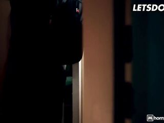 SLUTTY HOSTEL - Large Titties Barbara Bieber Relieves Businessman Of Stress Full Scene