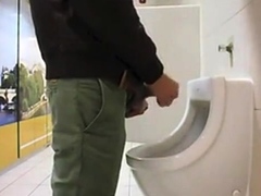 amazing guy cruising in public toilet