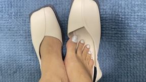 new shoes, a gift from a slave