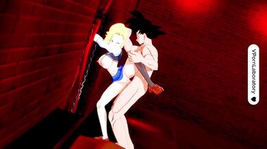 Goku and Android 18 Intense sex in the house of pleasures