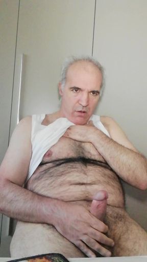 Hi Boy, Jerk off Your Cock with This Dirty Old Man