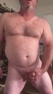 Stocky Daddy Strokes his cock and cums for you