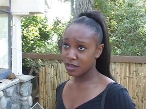 Lovely black girl taken home for a pounding