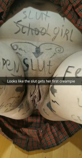Slutty wife become a cum dump! - cuckold captions - Milky Mari