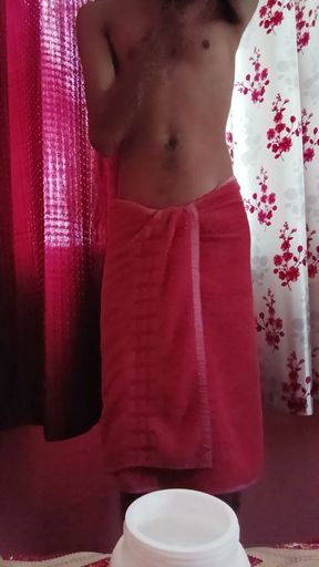 After a quick shower, a body massage