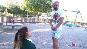 little midget munequita enfadada finds a cock that s bigger than her!