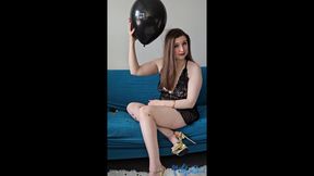 Balloon Static Play & Heel Pop - Hair Static, Tease & Final Pop
