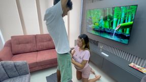 My fucking stepsister INDIA helps me with my yoga classes and makes it very rich, you enjoy it while doing it,