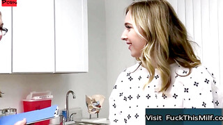 dobShocking Double D Delight Busty Beauty Opens Up for Intimate Exam