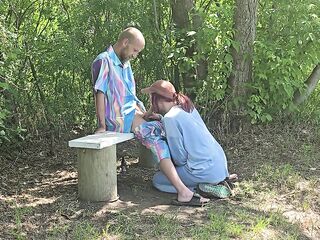 Pervy Nerd Caught By Sexy Slutty Jogger - That babe Makes Me Bang Her In Public!