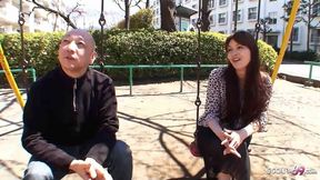 Japanese Wife talk to Creampie Fuck with Ugly Stranger at Pickup Casting in uncensored Porn