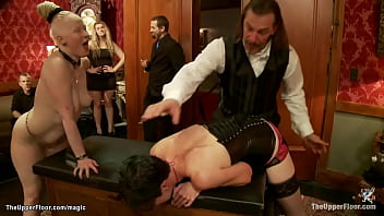 Slaves breaking rules at orgy party