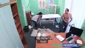 HotHospital tight ebony pussy gets 2 cum loads from doctor