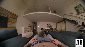 sloppy stepmom gags on mike’s dick in raw pov glory!