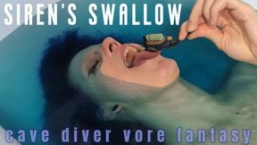 Siren's Swallow: cave diver vore fantasy