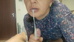 Slutty Married Wife Cheating and Begging for Cum