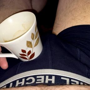 coffee finished, now what? ok - play with the cock a bit