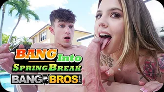 Tattooed blonde Lucky Anne enjoys wild pool sex with Parker Ambrose