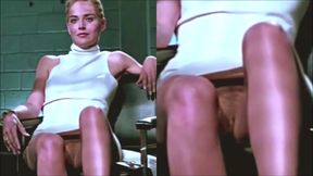 Sharon Stone Slit Shot In Slow-Mo