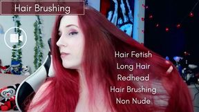 Daily Hair Brushing - Long Red Hair - 720p