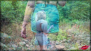 Redhead Winter Leigh Sucks My Huge Cock in the Woods