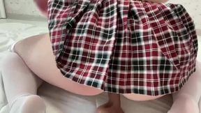 Sexy College  girl Brings Herself to a Long Orgasm with a Squirt!.