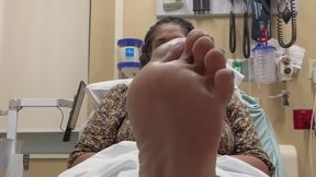 Sneaky Hospital Big Soles JOI - QueenSizeSexyFeet