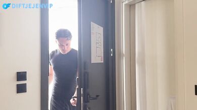 Swedish OnlyFans cheats in strict school uniform and gets pussy pierced