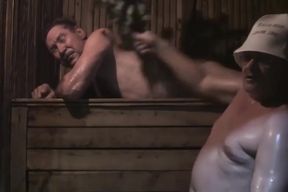 Russsians in sauna