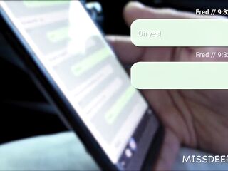 Public Car Sex: Ebony Man & Sexy Golden-haired