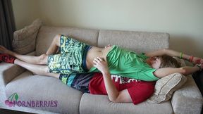boyfriends in love, cuddle, kiss and cum