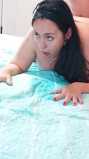 Hard and Passionate Sex with Tit Slapping and Creampie