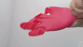 putting on my latex gloves