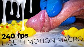 Wet & Messy Ducky Tease & Cumshot: 28min Artistic Premium Macro Slow Motion Physics Close Up Penis