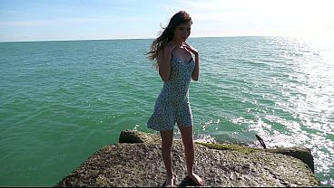 Monster Cock for 18yo Luna and Cum on Mouth