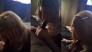 Tranny Kristin Starr sucks a BBC ever so slowly!