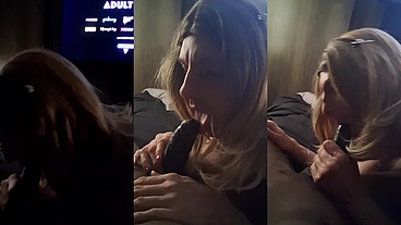 Tranny Kristin Starr sucks a BBC ever so slowly!