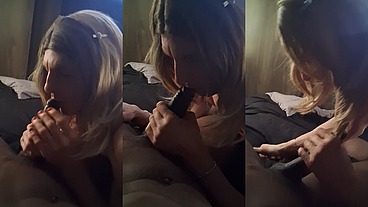 Tranny Kristin Starr sucks a BBC ever so slowly!