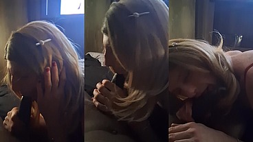 Tranny Kristin Starr sucks a BBC ever so slowly!