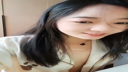 Sexy beauty Tutu nurse takes a provocative selfie at home with fair skin, beautiful breasts and a flexible little tongue