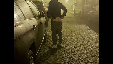 compilation of amateur boys flashing their ass in the street