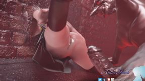 Tasty Asian beauty gets gangbanged by many cocks