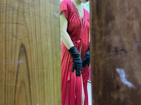 My Sexy Bhabhi Change Her Dress and Showing Her Sexy Boobs