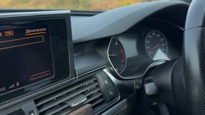 Girl teasing boy while he driving